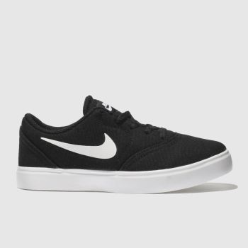 NIKE SB BLACK & WHITE CHECK TRAINERS JUNIOR NIKE SB BLACK & WHITE CHECK TRAINERS JUNIOR
