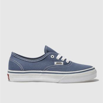 VANS NAVY AUTHENTIC BOYS JUNIOR TRAINERS VANS NAVY AUTHENTIC BOYS JUNIOR TRAINERS