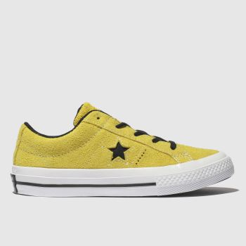 CONVERSE YELLOW ONE STAR LO TRAINERS JUNIOR CONVERSE YELLOW ONE STAR LO TRAINERS JUNIOR