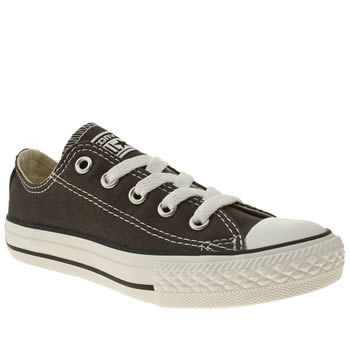 kids converse dark grey all star lo trainers kids converse dark grey all star lo trainers