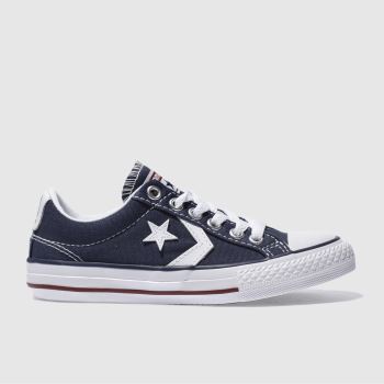 CONVERSE NAVY & WHITE STAR PLAYER TRAINERS JUNIOR CONVERSE NAVY & WHITE STAR PLAYER TRAINERS JUNIOR
