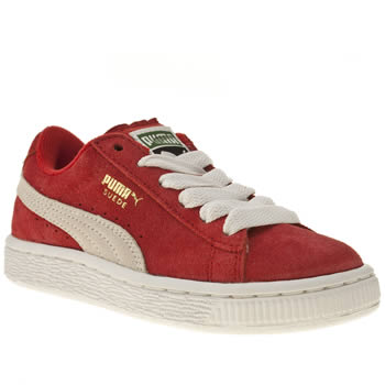 kids puma red suede classic trainers kids puma red suede classic trainers