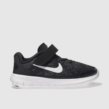 NIKE BLACK & WHITE FREE RUN 2 TRAINERS JUNIOR NIKE BLACK & WHITE FREE RUN 2 TRAINERS JUNIOR