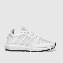 Adidas White Swift Run Unisex Junior
