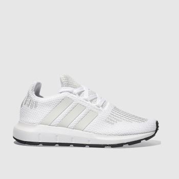 ADIDAS WHITE SWIFT RUN TRAINERS JUNIOR ADIDAS WHITE SWIFT RUN TRAINERS JUNIOR