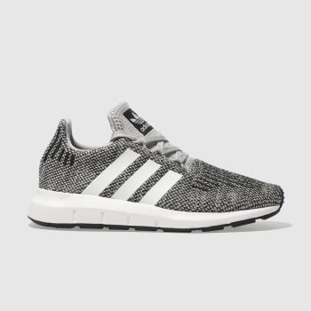 ADIDAS LIGHT GREY SWIFT RUN TRAINERS JUNIOR ADIDAS LIGHT GREY SWIFT RUN TRAINERS JUNIOR
