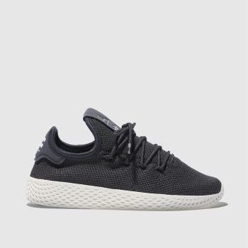 ADIDAS DARK GREY TENNIS HU JUNIOR TRAINERS ADIDAS DARK GREY TENNIS HU JUNIOR TRAINERS