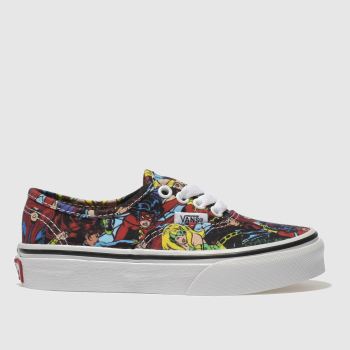 VANS RED & BLACK AUTHENTIC MARVEL CHARACTERS TRAINERS JUNIOR VANS RED & BLACK AUTHENTIC MARVEL CHARACTERS TRAINERS JUNIOR