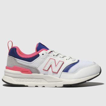 NEW BALANCE WHITE & BLUE 997 TRAINERS JUNIOR NEW BALANCE WHITE & BLUE 997 TRAINERS JUNIOR