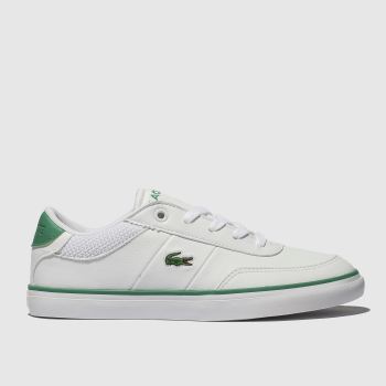 lacoste white & green court-master trainers junior lacoste white & green court-master trainers junior