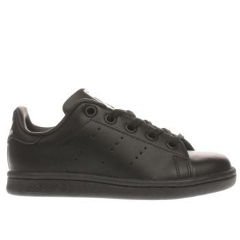 ADIDAS BLACK STAN SMITH JUNIOR TRAINERS ADIDAS BLACK STAN SMITH JUNIOR TRAINERS