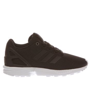ADIDAS BLACK & WHITE ZX FLUX JUNIOR TRAINERS ADIDAS BLACK & WHITE ZX FLUX JUNIOR TRAINERS