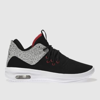 NIKE JORDAN BLACK & GREY FIRST CLASS TRAINERS YOUTH NIKE JORDAN BLACK & GREY FIRST CLASS TRAINERS YOUTH