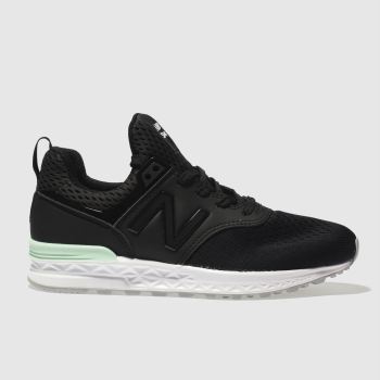 NEW BALANCE BLACK 574 SPORT TRAINERS YOUTH NEW BALANCE BLACK 574 SPORT TRAINERS YOUTH