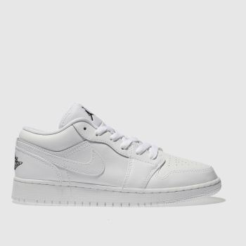 NIKE JORDAN WHITE 1 LOW YOUTH TRAINERS NIKE JORDAN WHITE 1 LOW YOUTH TRAINERS