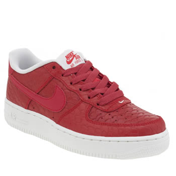 air force 1 kids red