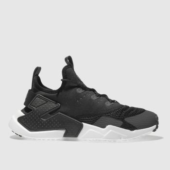 NIKE BLACK & GREY HUARACHE RUN DRIFT YOUTH TRAINERS NIKE BLACK & GREY HUARACHE RUN DRIFT YOUTH TRAINERS