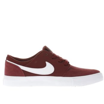 NIKE SB BURGUNDY PORTMORE II YOUTH TRAINERS NIKE SB BURGUNDY PORTMORE II YOUTH TRAINERS