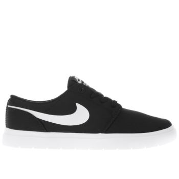 NIKE SB BLACK & WHITE PORTMORE II ULTRALIGHT YOUTH TRAINERS NIKE SB BLACK & WHITE PORTMORE II ULTRALIGHT YOUTH TRAINERS