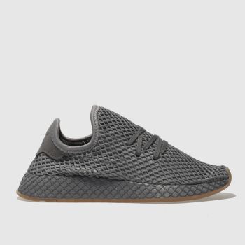 ADIDAS DARK GREY DEERUPT RUNNER TRAINERS YOUTH ADIDAS DARK GREY DEERUPT RUNNER TRAINERS YOUTH