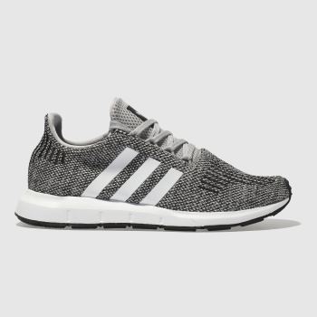 ADIDAS LIGHT GREY SWIFT RUN YOUTH TRAINERS ADIDAS LIGHT GREY SWIFT RUN YOUTH TRAINERS