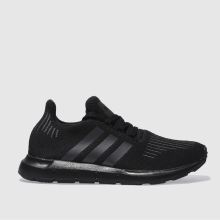 Adidas Black & Grey Swift Run Unisex Youth