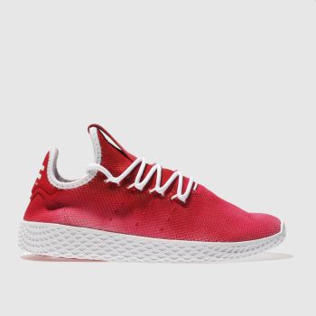 ADIDAS RED TENNIS PHARRELL HU HOLI TRAINERS YOUTH ADIDAS RED TENNIS PHARRELL HU HOLI TRAINERS YOUTH