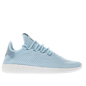ADIDAS PALE BLUE PHARRELL WILLIAMS TENNIS HU J YOUTH TRAINERS ADIDAS PALE BLUE PHARRELL WILLIAMS TENNIS HU J YOUTH TRAINERS