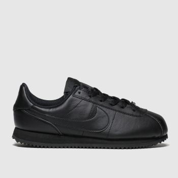 nike black cortez basic trainers youth nike black cortez basic trainers youth