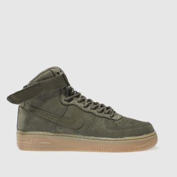 NIKE KHAKI AIR FORCE 1 HIGH WB YOUTH TRAINERS NIKE KHAKI AIR FORCE 1 HIGH WB YOUTH TRAINERS