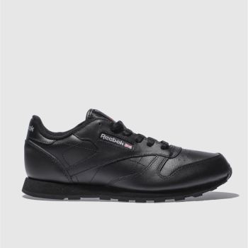 reebok black classic leather trainers youth reebok black classic leather trainers youth