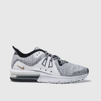 NIKE WHITE & BLACK AIR MAX SEQUENT 3 TRAINERS YOUTH NIKE WHITE & BLACK AIR MAX SEQUENT 3 TRAINERS YOUTH