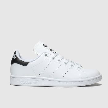 adidas white & black stan smith trainers youth adidas white & black stan smith trainers youth