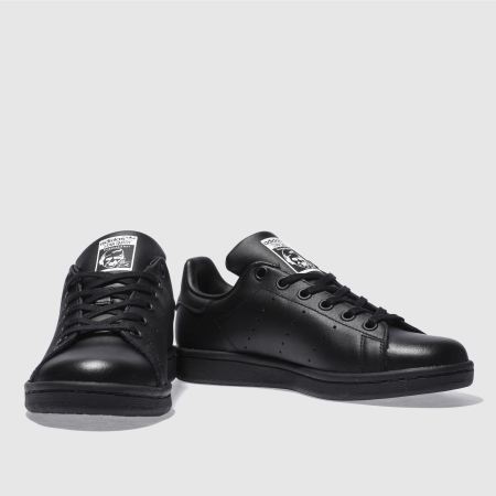 adidas black stan smith unisex youth adidas black stan smith unisex youth