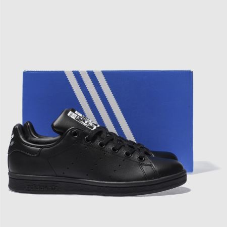 adidas black stan smith unisex youth adidas black stan smith unisex youth