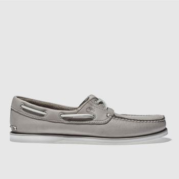 TIMBERLAND LIGHT GREY CLASSIC BOAT 2 EYE SHOES TIMBERLAND LIGHT GREY CLASSIC BOAT 2 EYE SHOES