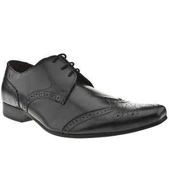 mens ikon black spencer wing brogue shoes mens ikon black spencer wing brogue shoes
