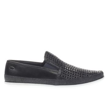 BASE LONDON NAVY FESTIVAL WEAVE SLIP SHOES BASE LONDON NAVY FESTIVAL WEAVE SLIP SHOES