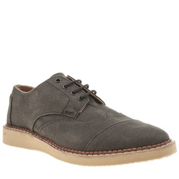 TOMS BLACK BROGUES SHOES TOMS BLACK BROGUES SHOES