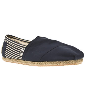 mens toms navy & white university classics shoes mens toms navy & white university classics shoes