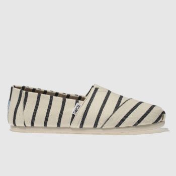 TOMS WHITE & NAVY CLASSIC VENICE SHOES TOMS WHITE & NAVY CLASSIC VENICE SHOES
