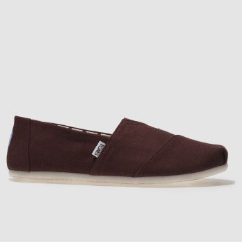 TOMS BURGUNDY CLASSIC VENICE SHOES TOMS BURGUNDY CLASSIC VENICE SHOES