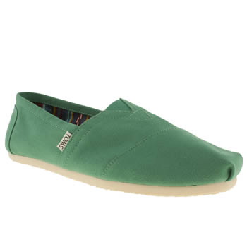 mens toms light green classic shoes mens toms light green classic shoes