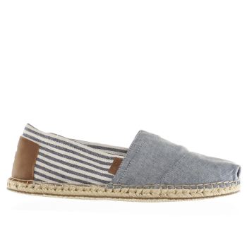 TOMS NAVY & WHITE SEASONAL CLASSIC SHOES TOMS NAVY & WHITE SEASONAL CLASSIC SHOES