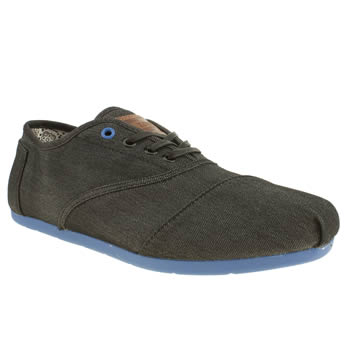 mens toms black and blue cordones shoes mens toms black and blue cordones shoes