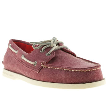 mens sperry red a/o stonewash shoes mens sperry red a/o stonewash shoes