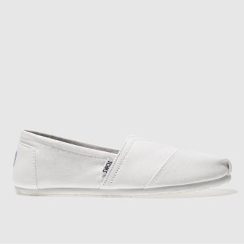 TOMS WHITE SEASONAL CLASSIC SHOES TOMS WHITE SEASONAL CLASSIC SHOES