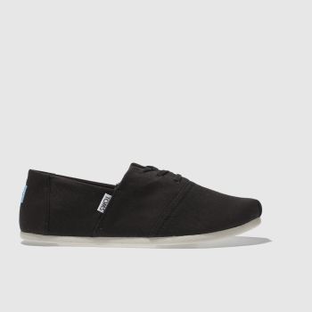 TOMS BLACK HERMOSA SHOES TOMS BLACK HERMOSA SHOES
