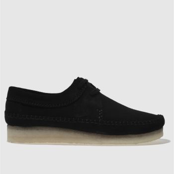 CLARKS ORIGINALS BLACK WEAVER SHOES CLARKS ORIGINALS BLACK WEAVER SHOES
