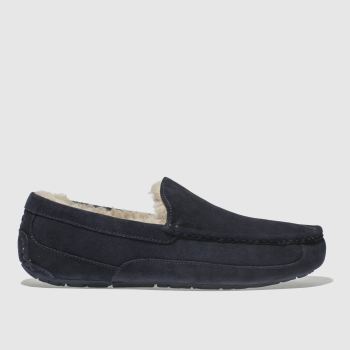 UGG NAVY ASCOT SLIPPERS UGG NAVY ASCOT SLIPPERS